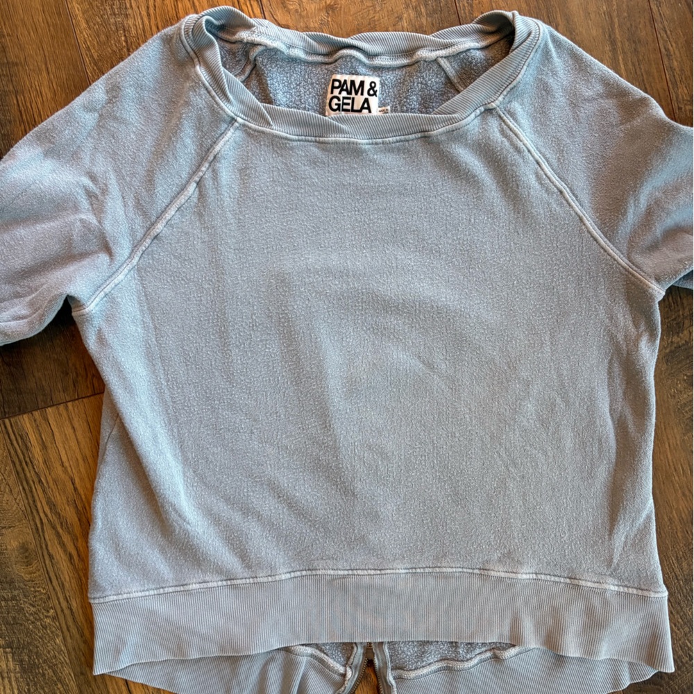 Blue/grey Pam & Gela sweatshirt size medium